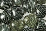 1.7" Polished Chrysotile Serpentine Hearts - Australia - Photo 4